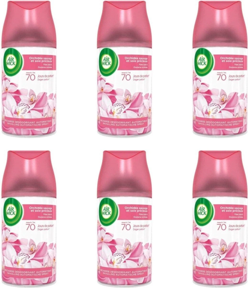 Air Wick Fresh Matic Pure - MIX - 2 X Pure Spring Dew / 2 X Pure Vanilla / 2 X Pure Cherry Blossom 3 Air Wick Fresh Matic Pure - MIX - 2 X Pure Spring Dew / 2 X Pure Vanilla / 2 X Pure Cherry Blossom