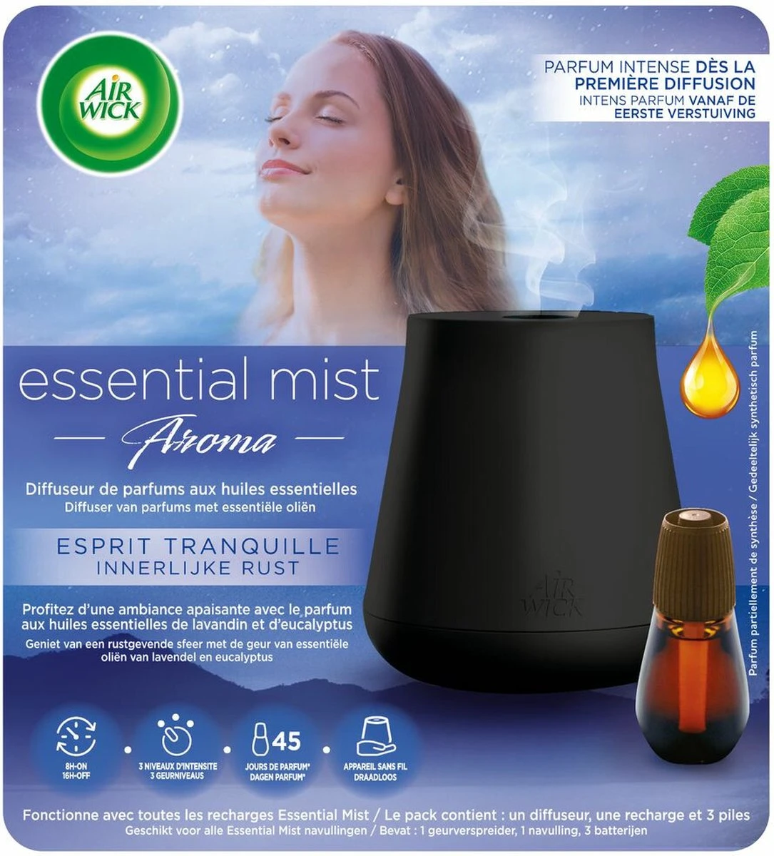Air Wick Automatique Pour Diffuseur D'arômes Air Wick Essential Mist - Inner Peace - Kit De Démarrage 12 Air Wick Automatique Pour Diffuseur D'arômes Air Wick Essential Mist - Inner Peace - Kit De Démarrage – Image 10