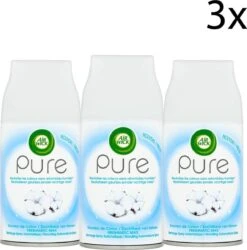 Air Wick Pure Freshmatic Max Spray Automatique - Recharge - Coton Doux - 3 X 250 Ml - Grand Paquet