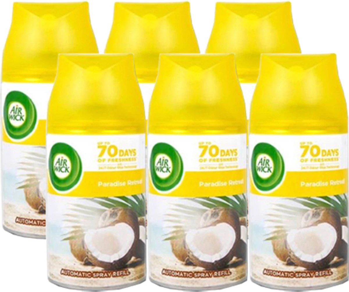 Recharge Airwick Paradise Retreat / Dream Of Paradise 6 X 250 Ml - Value Pack 3 Recharge Airwick Paradise Retreat / Dream Of Paradise 6 X 250 Ml - Value Pack