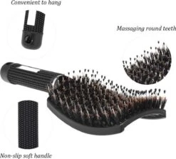 Royaume De La Beauté Brosse Démêlante Zwart | Anti Bardane | Poils De Sanglier | Brosse à Cheveux En Nylon | Brosse à Friser | Sanglier | Démêlant | Massage Démêlant 12 Royaume De La Beauté Brosse Démêlante Zwart | Anti Bardane | Poils De Sanglier | Brosse à Cheveux En Nylon | Brosse à Friser | Sanglier | Démêlant | Massage Démêlant -NIVEA shop 1200x1083