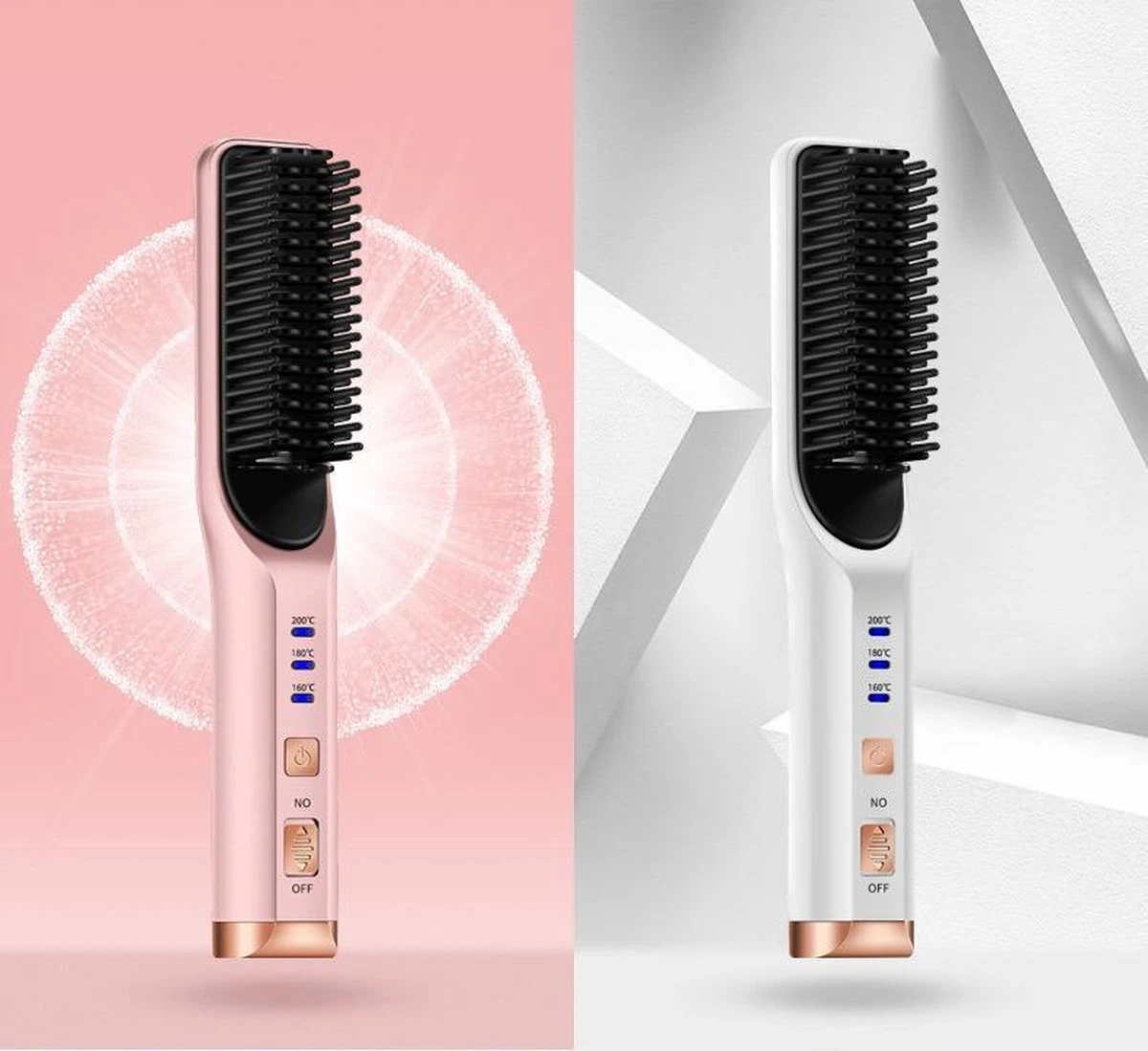 Brosse Lissante Sans Fil | Blanc | Brosse à Cheveux électrique | Lisseur Brosse À Cheveux | Brosse Droite | Fer à Lisser | Pinceau De Style | Brosse à Cheveux Brosse à Cheveux | Outil De Style | Fer à Lisser 4 Brosse Lissante Sans Fil | Blanc | Brosse à Cheveux électrique | Lisseur Brosse À Cheveux | Brosse Droite | Fer à Lisser | Pinceau De Style | Brosse à Cheveux Brosse à Cheveux | Outil De Style | Fer à Lisser – Image 2