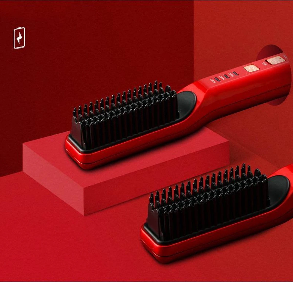 Brosse Lissante Sans Fil | Blanc | Brosse à Cheveux électrique | Lisseur Brosse À Cheveux | Brosse Droite | Fer à Lisser | Pinceau De Style | Brosse à Cheveux Brosse à Cheveux | Outil De Style | Fer à Lisser 8 Brosse Lissante Sans Fil | Blanc | Brosse à Cheveux électrique | Lisseur Brosse À Cheveux | Brosse Droite | Fer à Lisser | Pinceau De Style | Brosse à Cheveux Brosse à Cheveux | Outil De Style | Fer à Lisser – Image 6