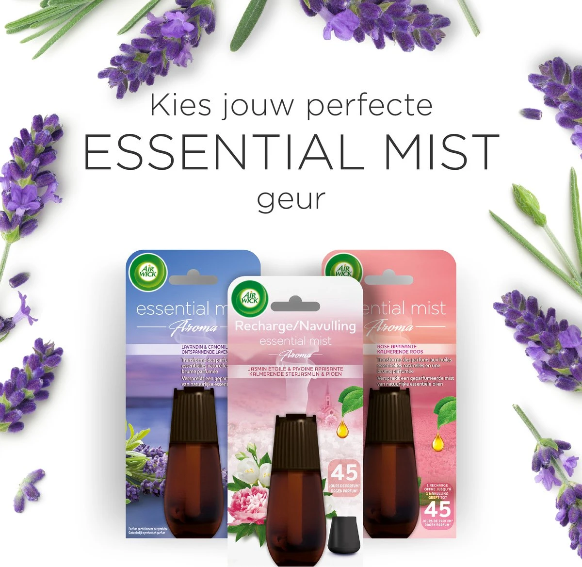Désodorisant Automatique Air Wick Essential Mist - Lavande Relaxante - 3 Recharges 8 Désodorisant Automatique Air Wick Essential Mist - Lavande Relaxante - 3 Recharges – Image 6