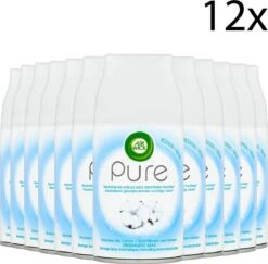 Air Wick Pure Freshmatic Max Spray Automatique - Recharge - Douceur Du Coton - 12 X 250 Ml - Value Pack