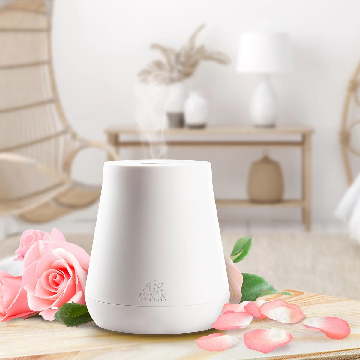 Air Wick Essential Mist - Roses Apaisantes - 1 Kit De Démarrage Blanc + 2 Recharges 4 Air Wick Essential Mist - Roses Apaisantes - 1 Kit De Démarrage Blanc + 2 Recharges – Image 2