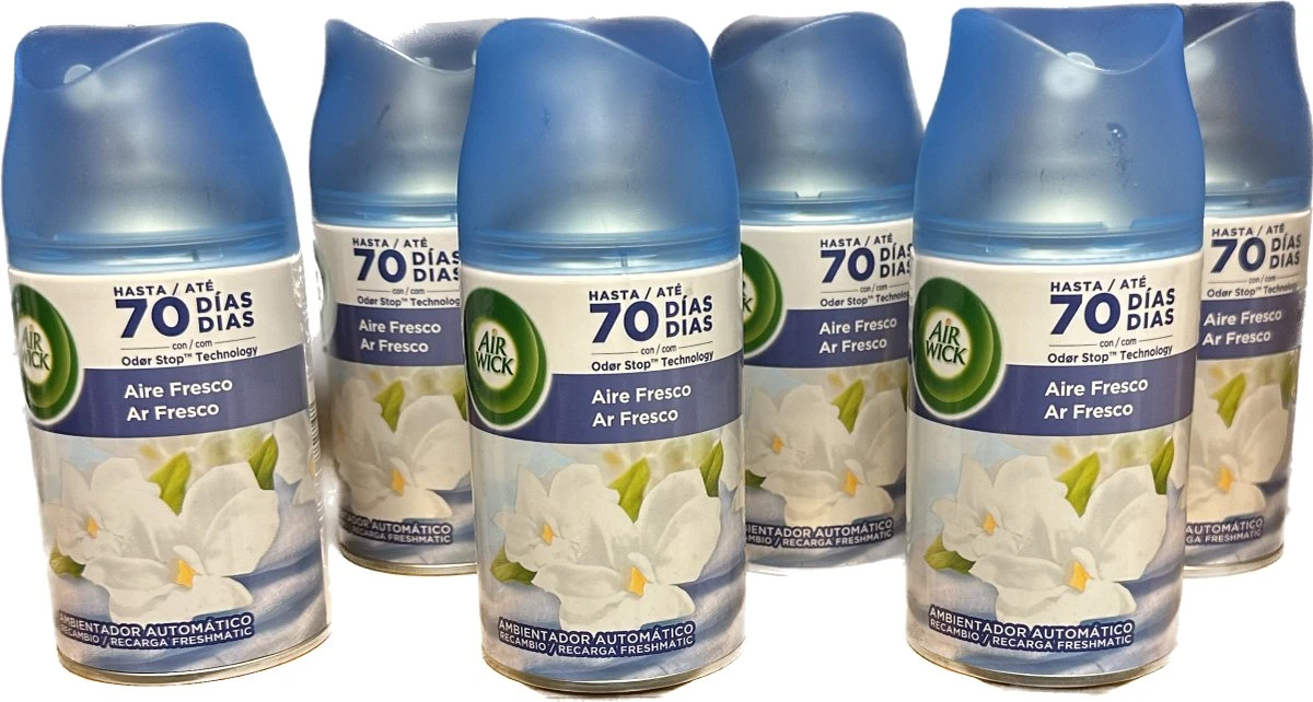 Recharges Air Wick - Air Fresco - Pack économique 6 X 250 Ml 3 Recharges Air Wick - Air Fresco - Pack économique 6 X 250 Ml