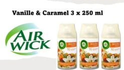 Recharge Air Wick Freshmatic - Vanille Et Caramel 3 X 250 Ml
