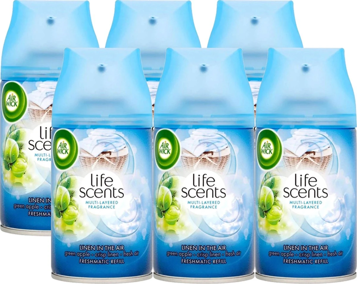 Recharge Airwick Freshmatic Max - Linen In The Air - 6 Pièces 4 Recharge Airwick Freshmatic Max - Linen In The Air - 6 Pièces – Image 2