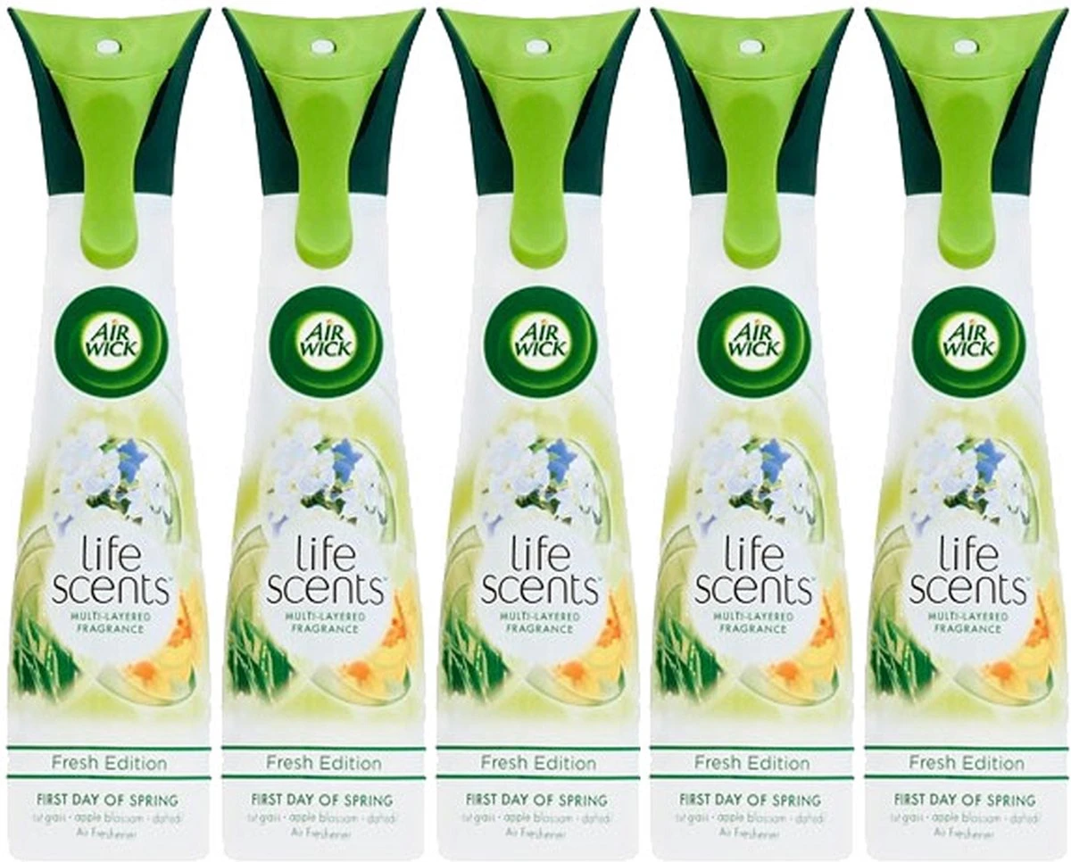 Airwick Life Scents Désodorisant - Premier Jour De Printemps - Saisissez Votre Avantage - 5 X 210 Ml 3 Airwick Life Scents Désodorisant - Premier Jour De Printemps - Saisissez Votre Avantage - 5 X 210 Ml