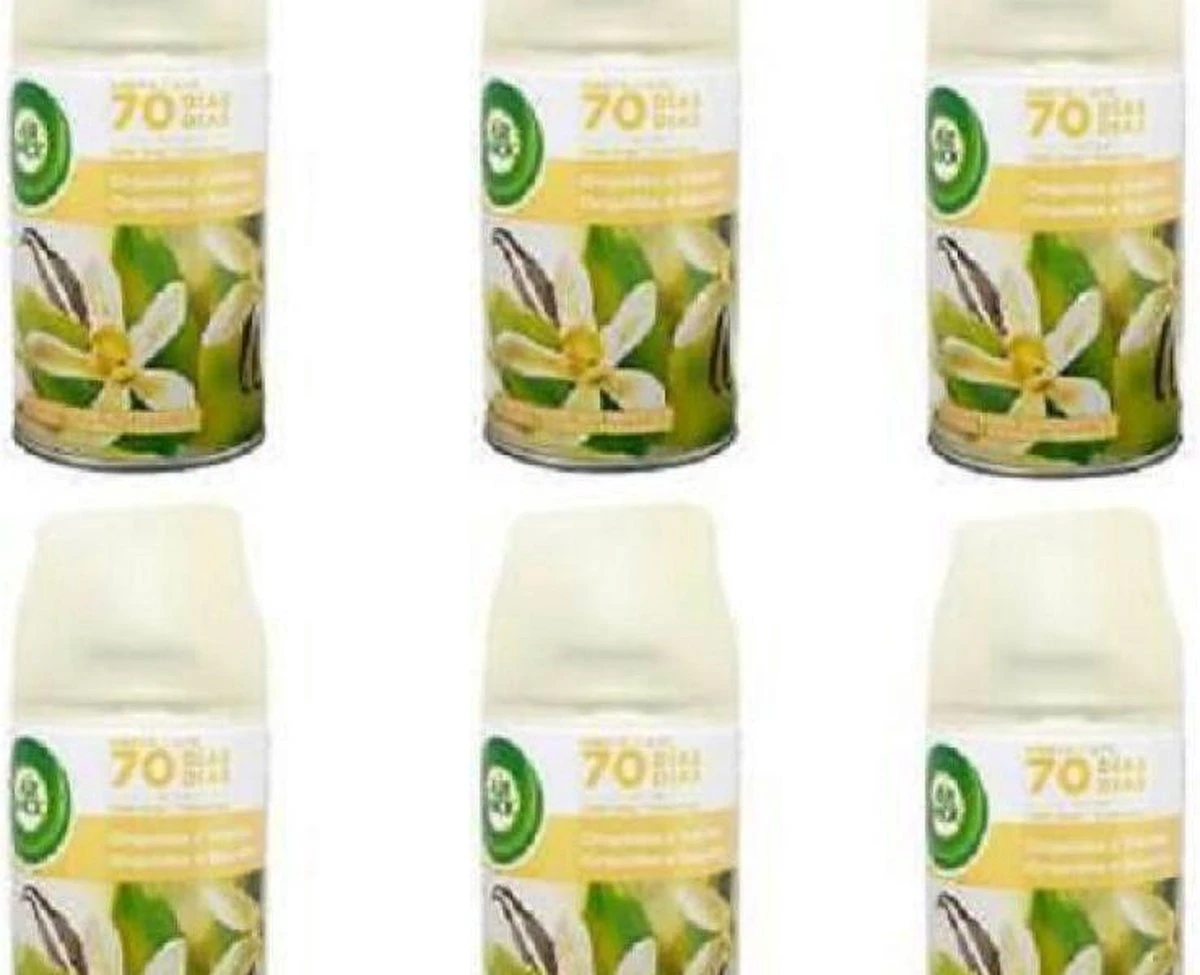 Air Wick Fresh Matic - Vanilla Orchid - Pack économique 6 X 250 ML 4 Air Wick Fresh Matic - Vanilla Orchid - Pack économique 6 X 250 ML – Image 2