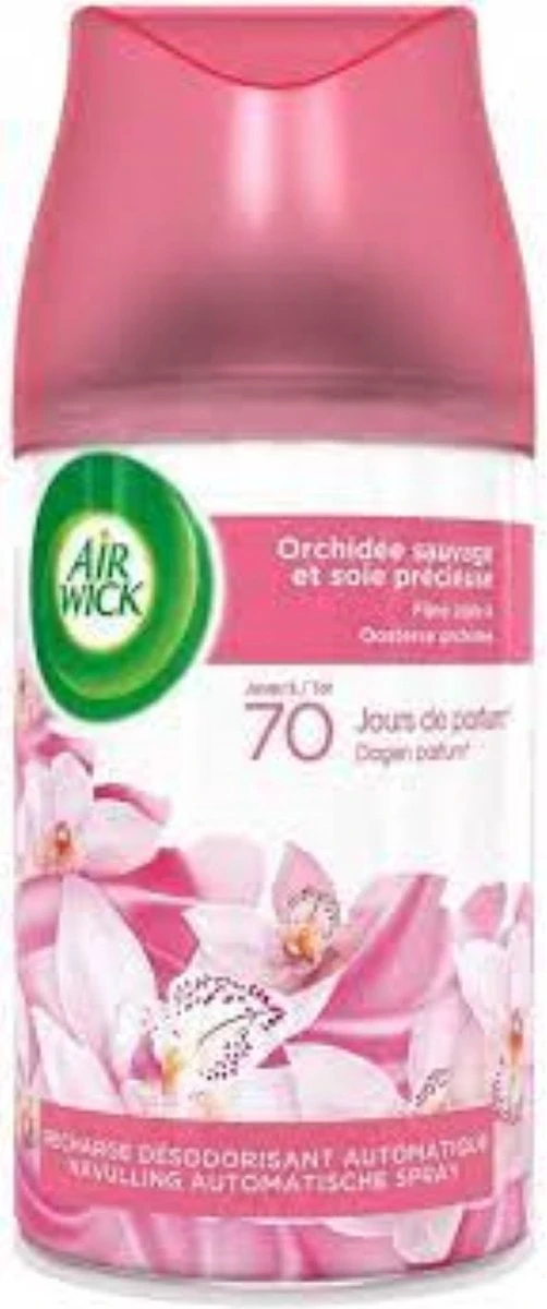 Air Wick Fresh Matic - Orchidée Soie Orientale - Pack Économique 3 X 250 Ml 4 Air Wick Fresh Matic - Orchidée Soie Orientale - Pack Économique 3 X 250 Ml – Image 2
