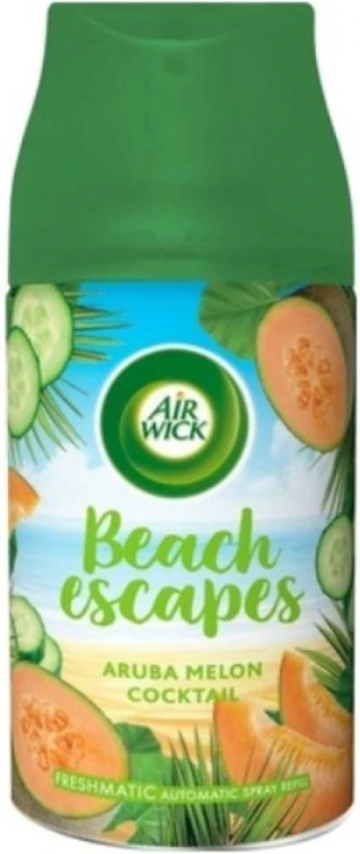 Airwick Freshmatic Max Recharge Beach Escapes Aruba Melon Cocktail 250 Ml 3 Airwick Freshmatic Max Recharge Beach Escapes Aruba Melon Cocktail 250 Ml