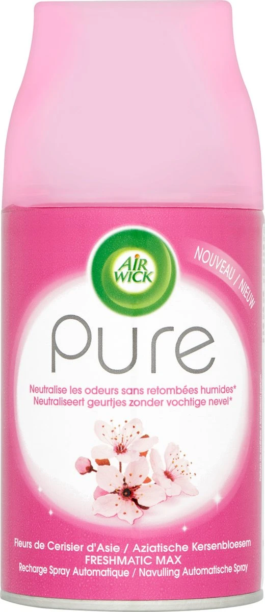 Air Wick Pure Freshmatic Max Recharge En Vaporisateur Automatique Fleur De Cerisier - 250 Ml 3 Air Wick Pure Freshmatic Max Recharge En Vaporisateur Automatique Fleur De Cerisier - 250 Ml