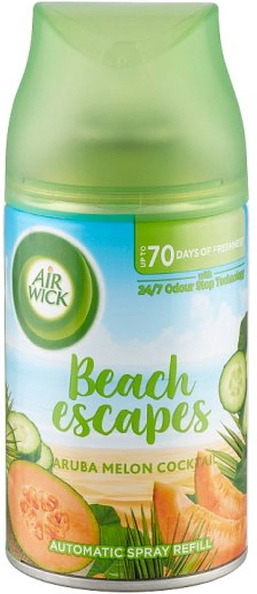 Airwick Freshmatic Max Recharge Beach Escapes Aruba Melon Cocktail 250 Ml 4 Airwick Freshmatic Max Recharge Beach Escapes Aruba Melon Cocktail 250 Ml – Image 2