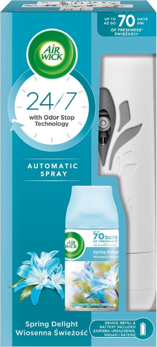 Désodorisant Automatique Freshmatic Et Recharge Fraîcheur Printanière 250 Ml 3 Désodorisant Automatique Freshmatic Et Recharge Fraîcheur Printanière 250 Ml