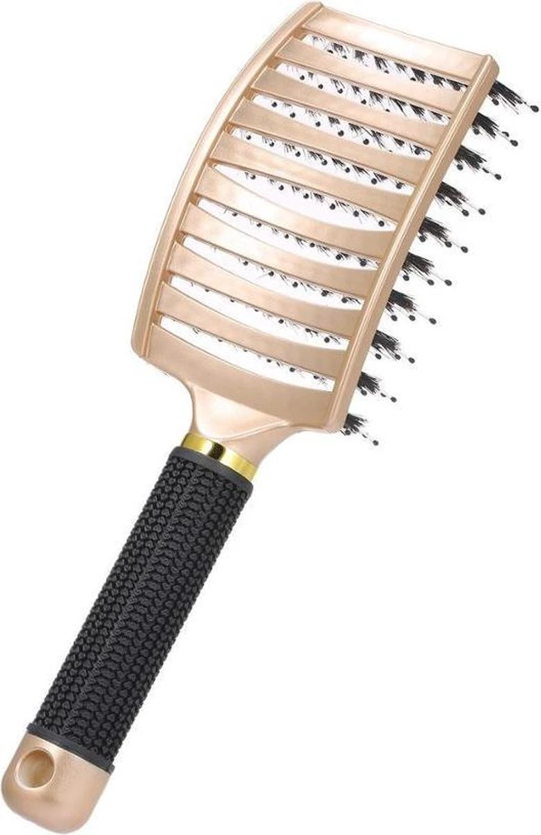 Royaume De La Beauté Brosse Démêlante Or | Anti Bardane | Poils De Sanglier | Brosse à Cheveux En Nylon | Brosse à Friser | Sanglier | Démêlant | Massage Démêlant 5 Royaume De La Beauté Brosse Démêlante Or | Anti Bardane | Poils De Sanglier | Brosse à Cheveux En Nylon | Brosse à Friser | Sanglier | Démêlant | Massage Démêlant – Image 3