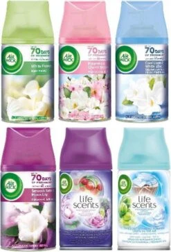 Recharges Air Wick MIX - Jasmin Et Fleurs Blanches / Magnolia / Air Fresco / Satin Lily / Mystical Garden / Linen In The Air