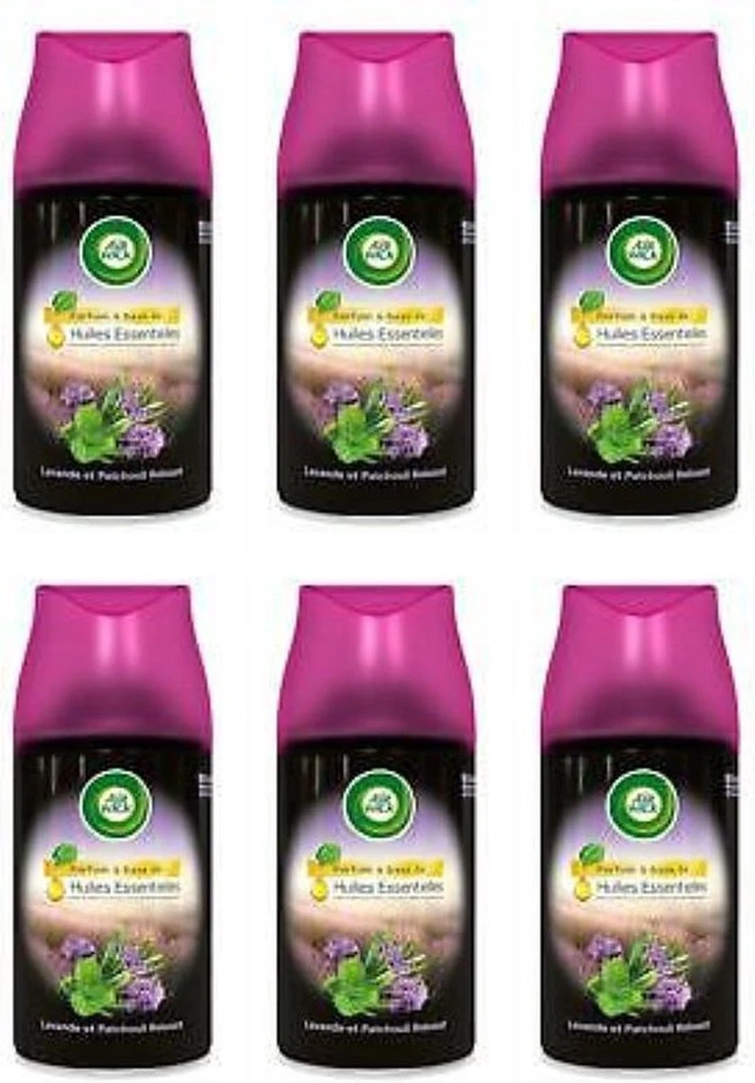 Recharges Airwick Freshmatic Max Pure Lavender & Patchouli - Value Pack 6 Pcs 3 Recharges Airwick Freshmatic Max Pure Lavender & Patchouli - Value Pack 6 Pcs
