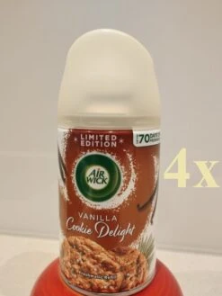 Recharges Air Wick Recharges Max - Vanilla Cookie Delight - 4 X 250 Ml - Pack économique