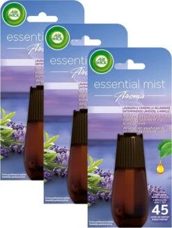 Air Wick Essential Mist Aroma Lavender Recharge 3 X 20 Ml - Pack économique