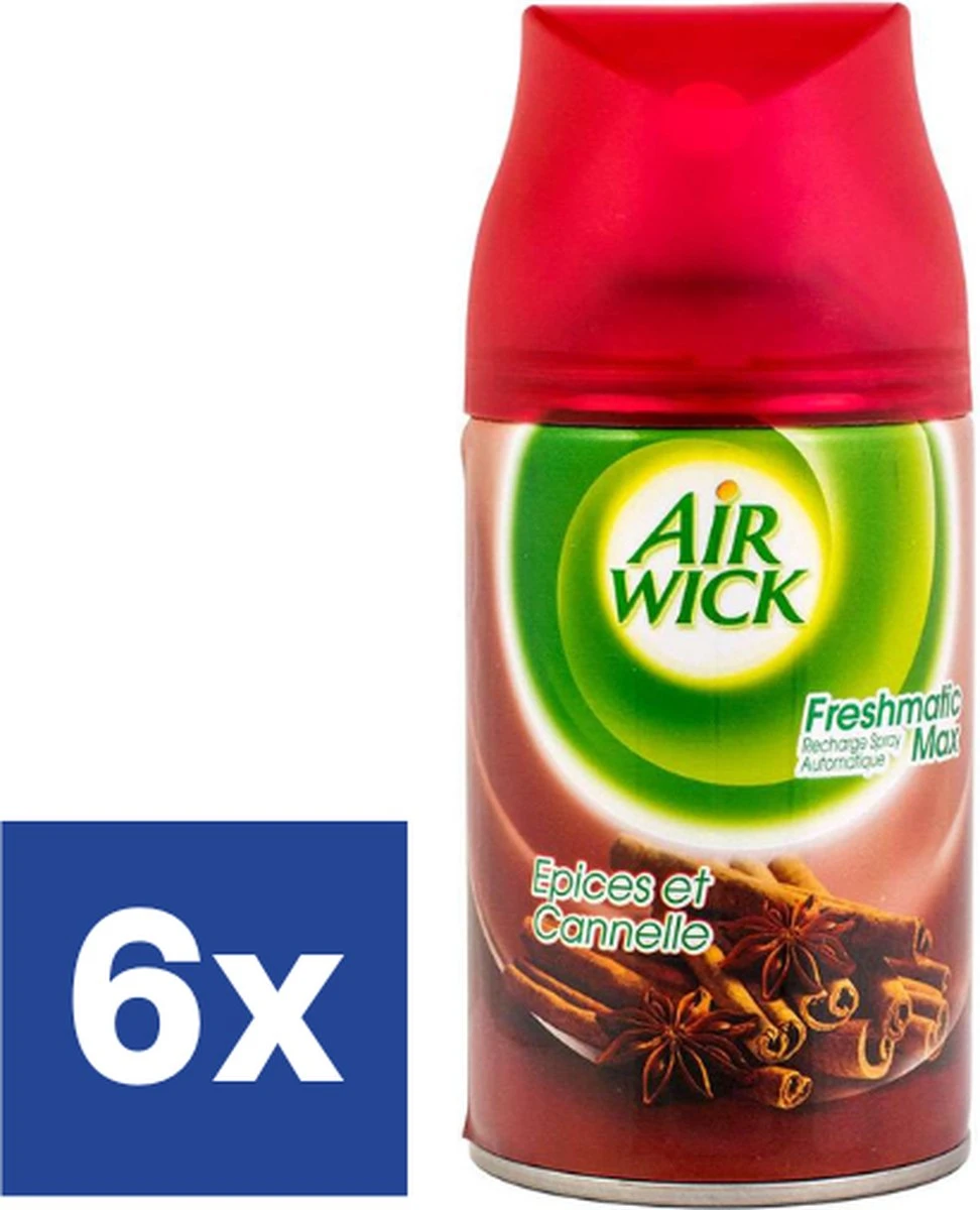 Recharge Air Wick Freshmatic Max - Cannelle - 6 Pièces - Paquet Avantage 3 Recharge Air Wick Freshmatic Max - Cannelle - 6 Pièces - Paquet Avantage