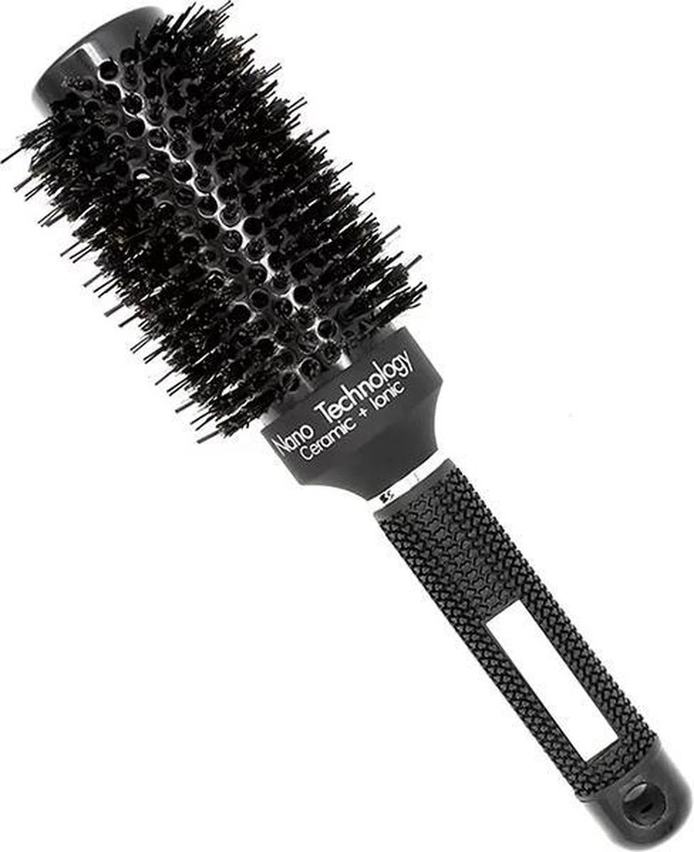 Set De Brosses Rondes En Poils De Sanglier Et Nylon | 25 Mm | 32mm | 45 Mm | 53 Mm | Brosse Sèche-cheveux | Nano Technologie Ceramic + Iconique 255*25mm/32mm/45m/53mm | Céramique | Technologie Nano | Lot De 4 Pinceaux 13 Set De Brosses Rondes En Poils De Sanglier Et Nylon | 25 Mm | 32mm | 45 Mm | 53 Mm | Brosse Sèche-cheveux | Nano Technologie Ceramic + Iconique 255*25mm/32mm/45m/53mm | Céramique | Technologie Nano | Lot De 4 Pinceaux – Image 11