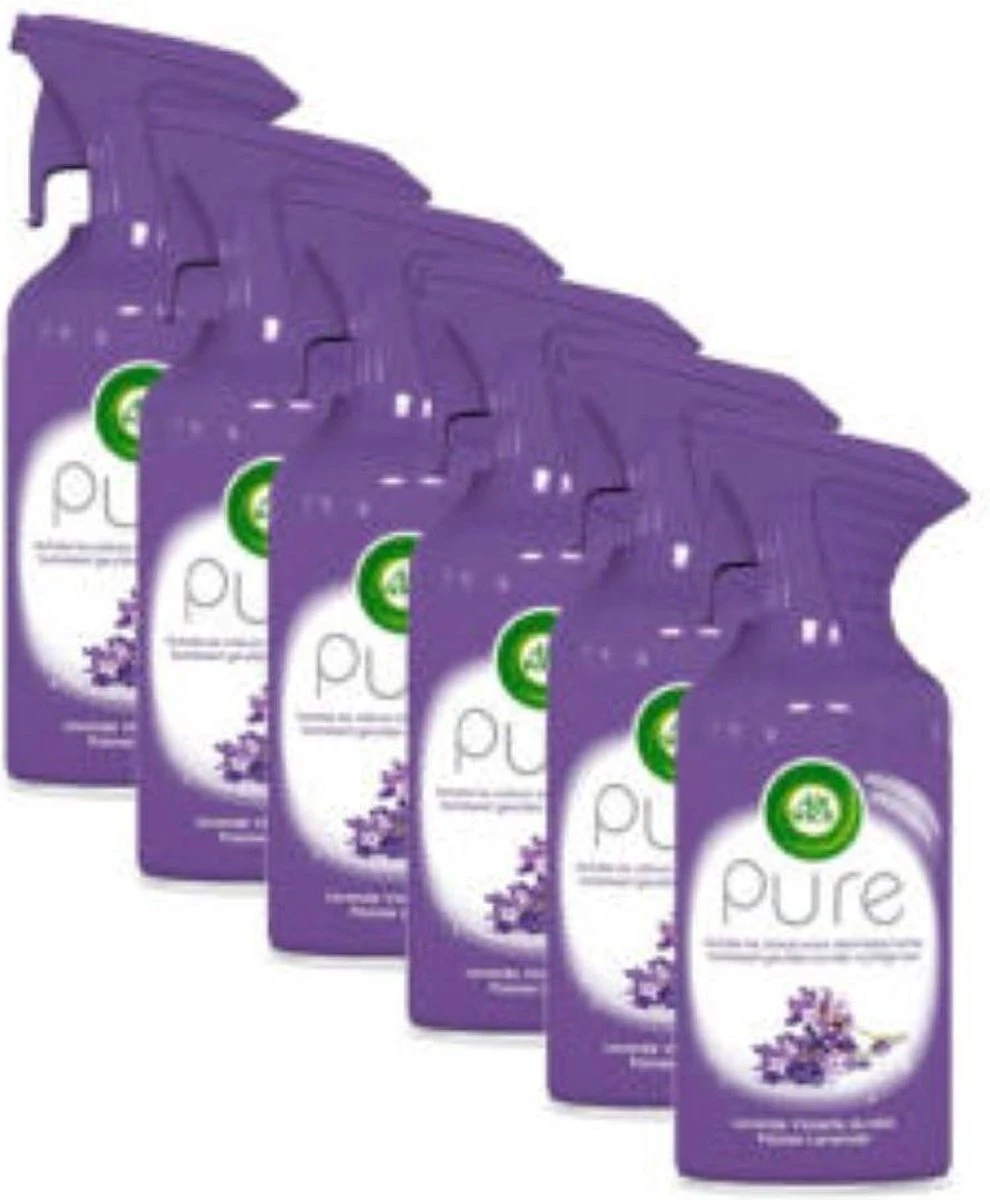 Airwick Pure Air Freshener Spray Lavande - Value Pack 6 X 250 ML 5 Airwick Pure Air Freshener Spray Lavande - Value Pack 6 X 250 ML – Image 3