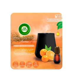 Air Wick - Désodorisant électrique Portable Essential Mist + Recharge - Souffle D'agrumes énergisant