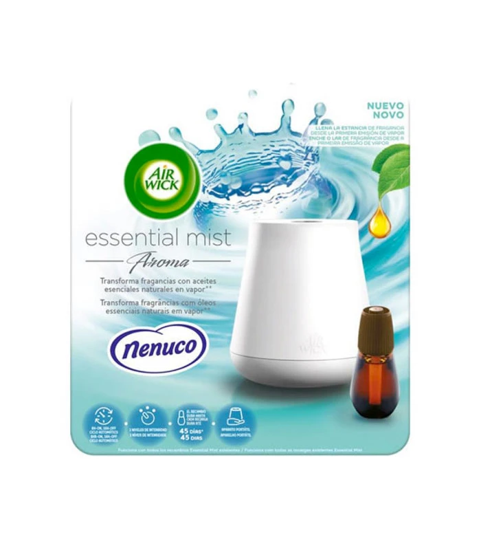 Air Wick - Désodorisant électrique Portable Essential Mist + Recharge - Nenuco 3 Air Wick - Désodorisant électrique Portable Essential Mist + Recharge - Nenuco