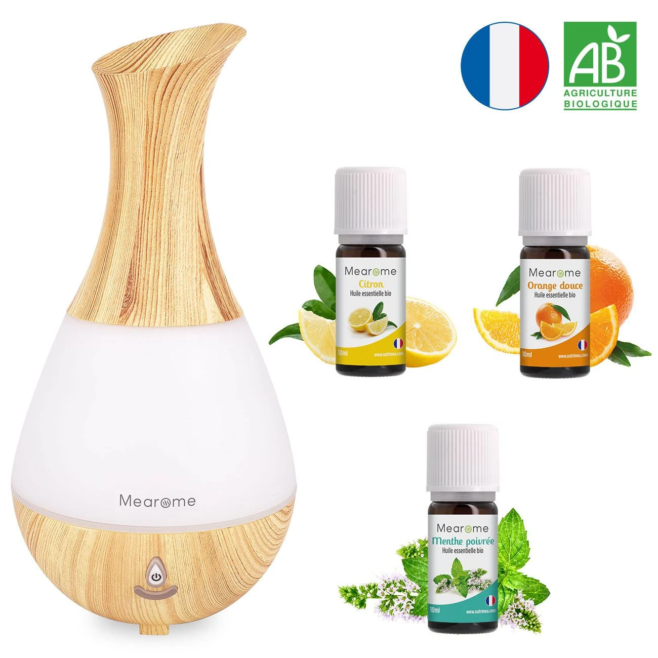 Aromathérapie - Coffret Aura Initiation Mearome - 3 Huiles Essentielles BIO AB 4 Aromathérapie - Coffret Aura Initiation Mearome - 3 Huiles Essentielles BIO AB – Image 2