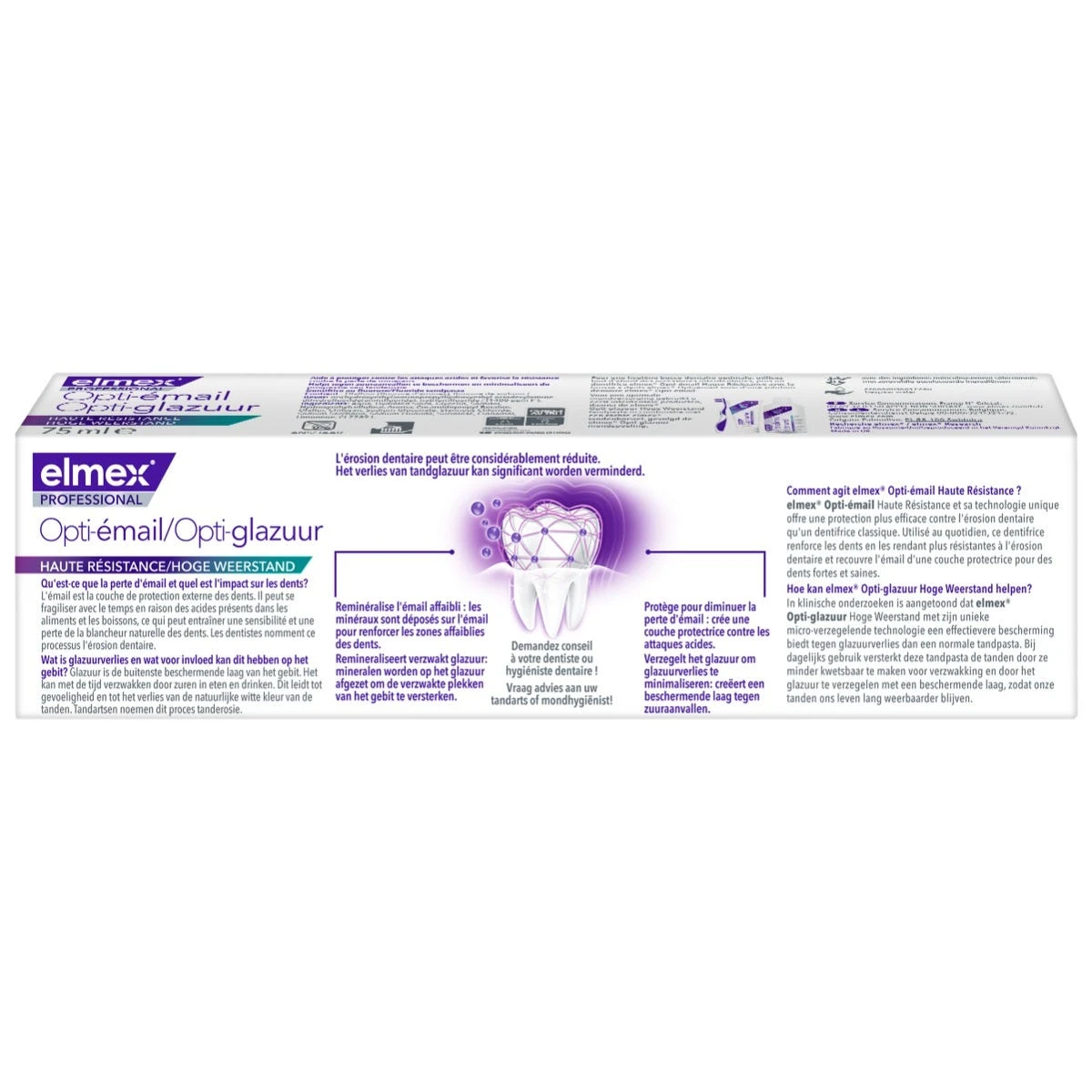 PROFESSIONAL - OPTI-ÉMAIL - Dentifrice Haute Résistance, 75ml 4 PROFESSIONAL - OPTI-ÉMAIL - Dentifrice Haute Résistance, 75ml – Image 2
