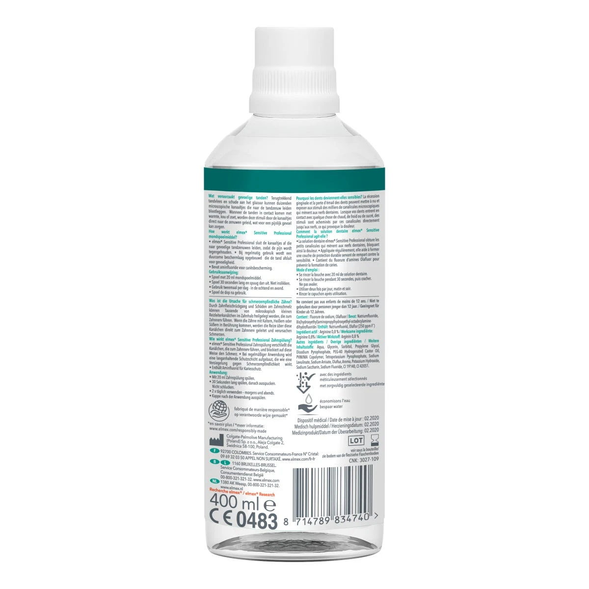 SENSITIVE PROFESSIONAL - Bain De Bouche Sans Alcool - Dents Sensibles, 400ml 4 SENSITIVE PROFESSIONAL - Bain De Bouche Sans Alcool - Dents Sensibles, 400ml – Image 2