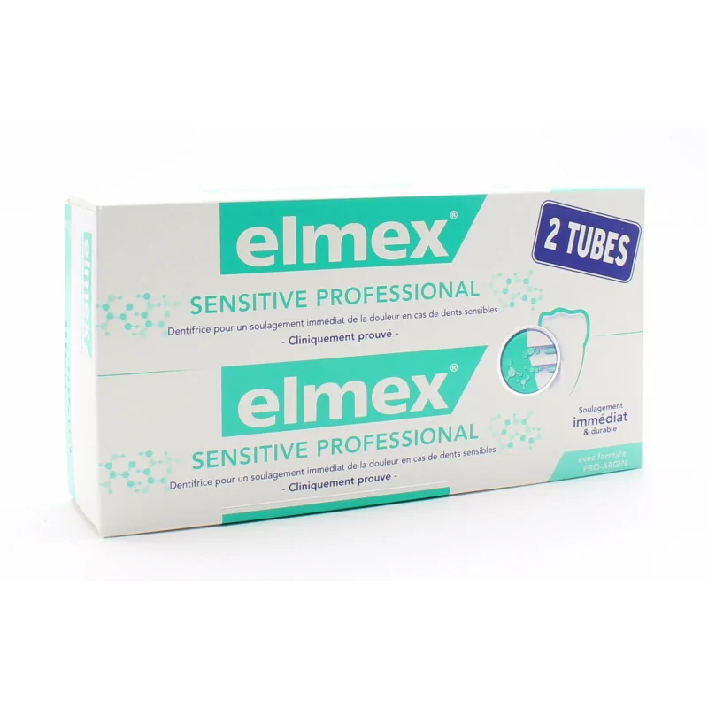 Elmex Dentifrice Sensitive Professional 2X75ml 3 Elmex Dentifrice Sensitive Professional 2X75ml