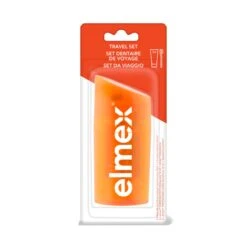 ANTI-CARIES - Set Dentaire De Voyage - Brosse à Dents + Dentifrices 2x12ml