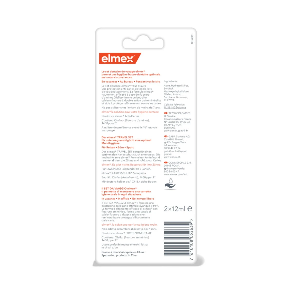 ANTI-CARIES - Set Dentaire De Voyage - Brosse à Dents + Dentifrices 2x12ml 4 ANTI-CARIES - Set Dentaire De Voyage - Brosse à Dents + Dentifrices 2x12ml – Image 2