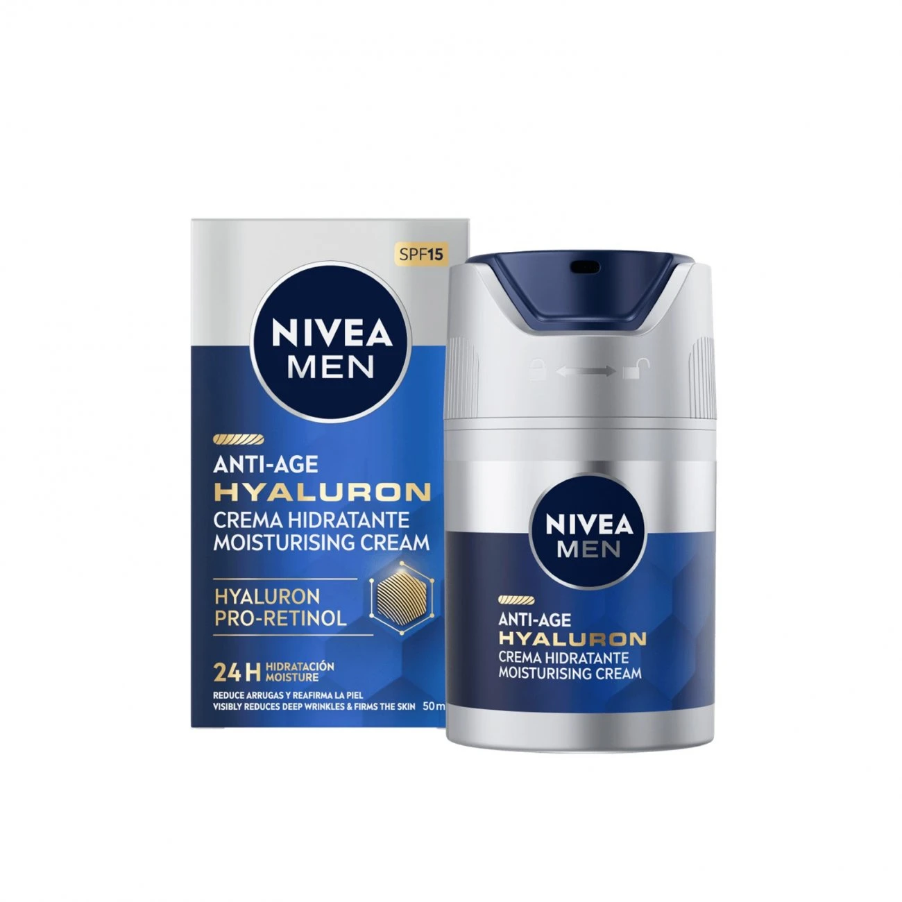 Nivea Men Anti-Age Hyaluron Moisturising Cream 50ml (1.69 Fl Oz) 3 Nivea Men Anti-Age Hyaluron Moisturising Cream 50ml (1.69 Fl Oz)