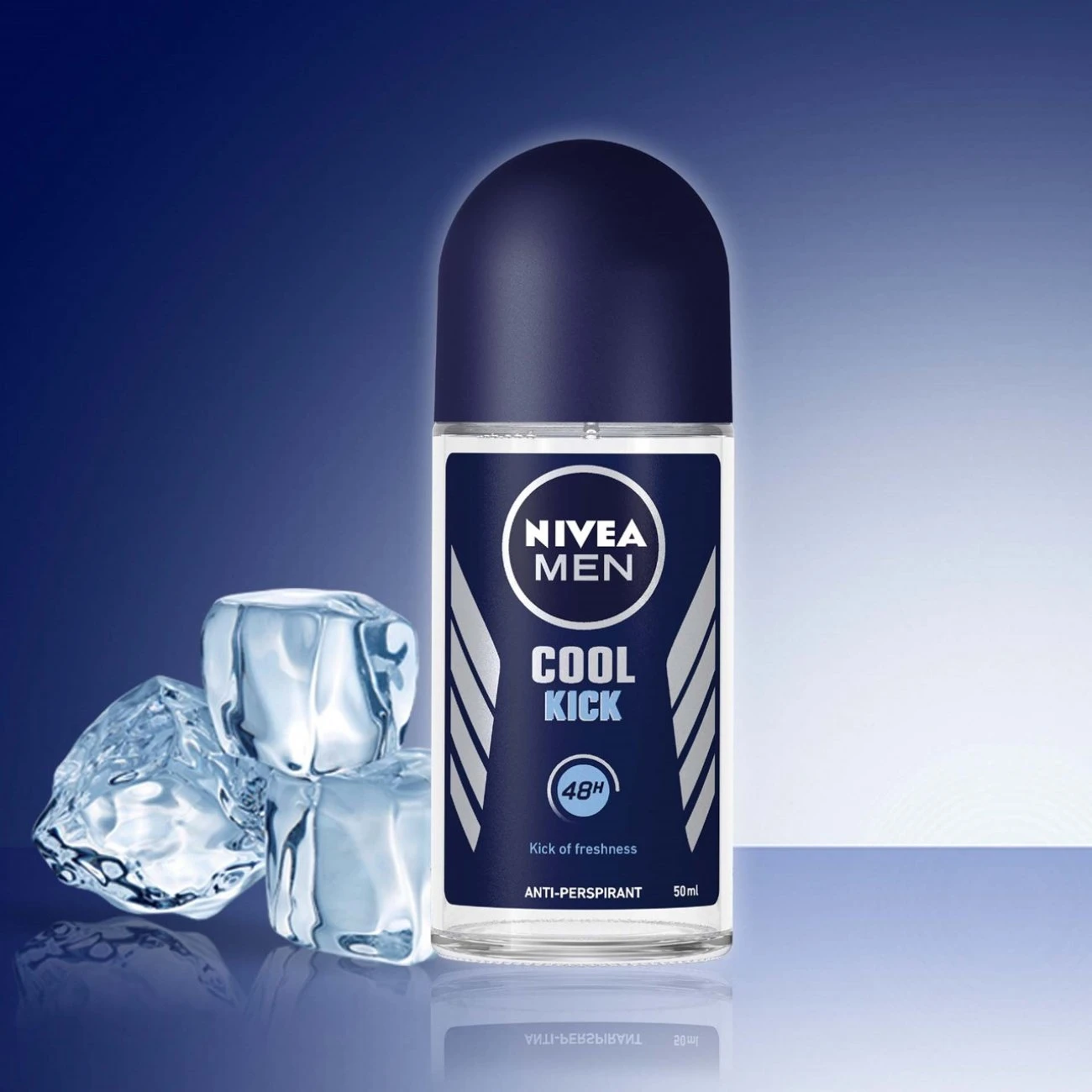 Nivea Men Cool Kick 48h Deodorant Anti-Perspirant Roll-On 50ml (1.69fl Oz) 4 Nivea Men Cool Kick 48h Deodorant Anti-Perspirant Roll-On 50ml (1.69fl Oz) – Image 2
