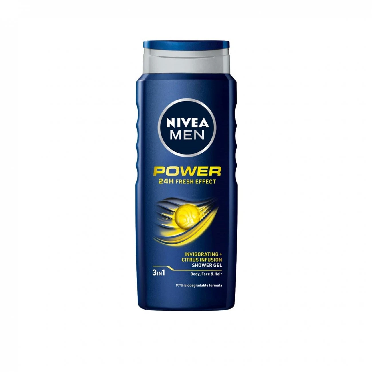 Nivea Men Power 24h Fresh Effect 3in1 Shower Gel 500ml (16.91fl Oz) 3 Nivea Men Power 24h Fresh Effect 3in1 Shower Gel 500ml (16.91fl Oz)