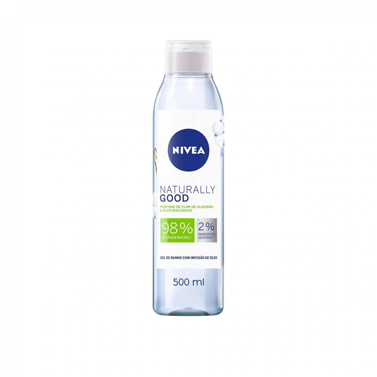 Nivea Naturally Good Cotton Flower & Bio Oil Shower Gel 500ml (16.91fl Oz) 3 Nivea Naturally Good Cotton Flower & Bio Oil Shower Gel 500ml (16.91fl Oz)