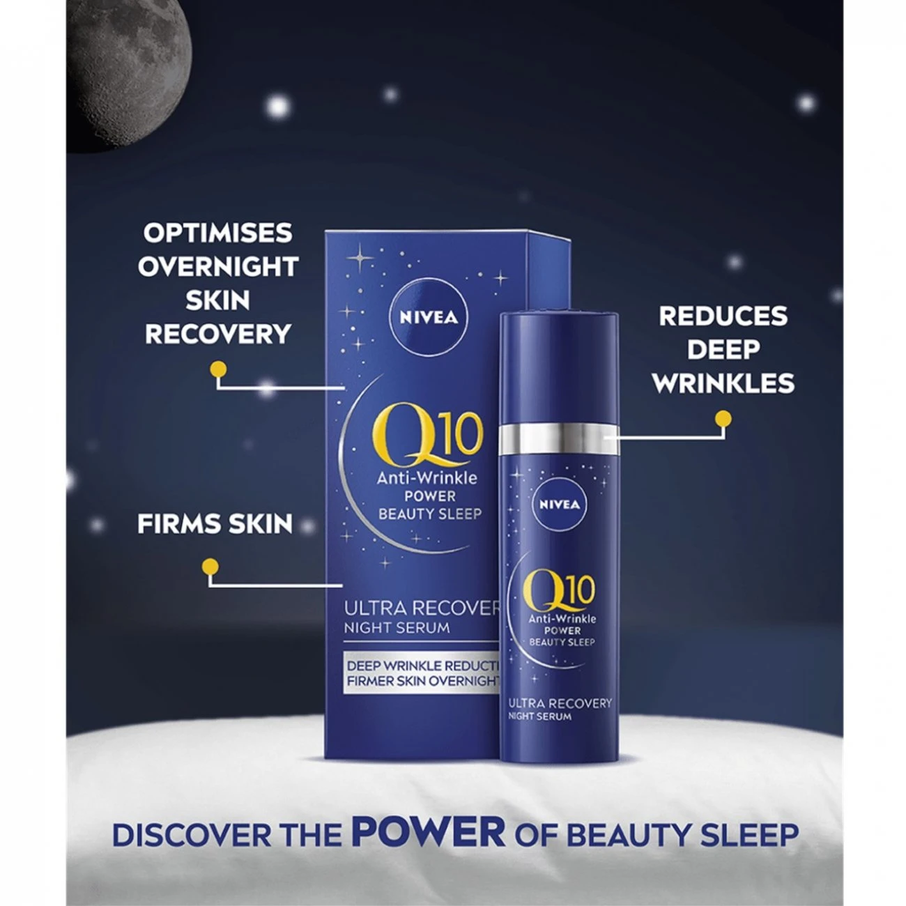 Nivea Q10 Anti-Wrinkle Power Ultra Recovery Night Serum 30ml (1.01fl Oz) 5 Nivea Q10 Anti-Wrinkle Power Ultra Recovery Night Serum 30ml (1.01fl Oz) – Image 3