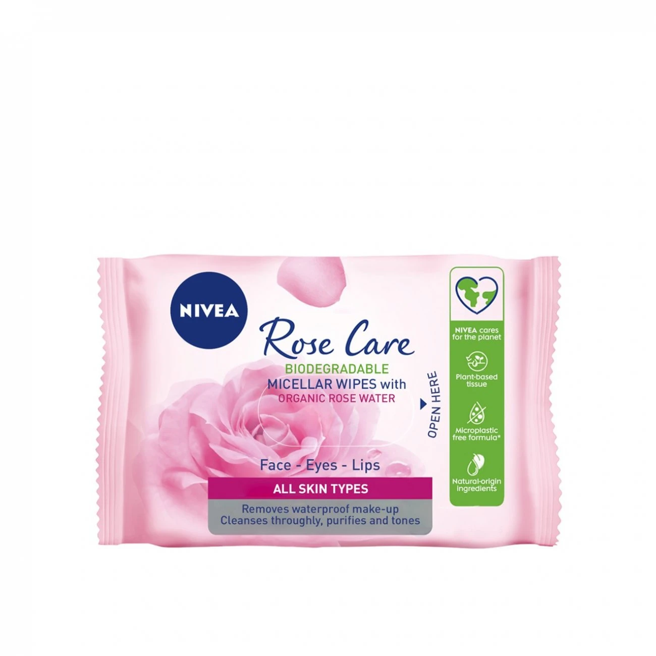 Nivea Rose Care Micellar Wipes With Bio Rose Water X25 3 Nivea Rose Care Micellar Wipes With Bio Rose Water X25